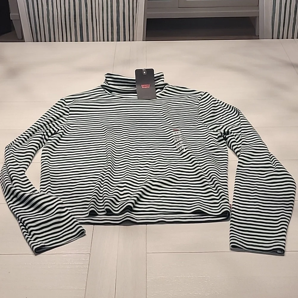 Levis Striped Turtleneck - Picture 1 of 4